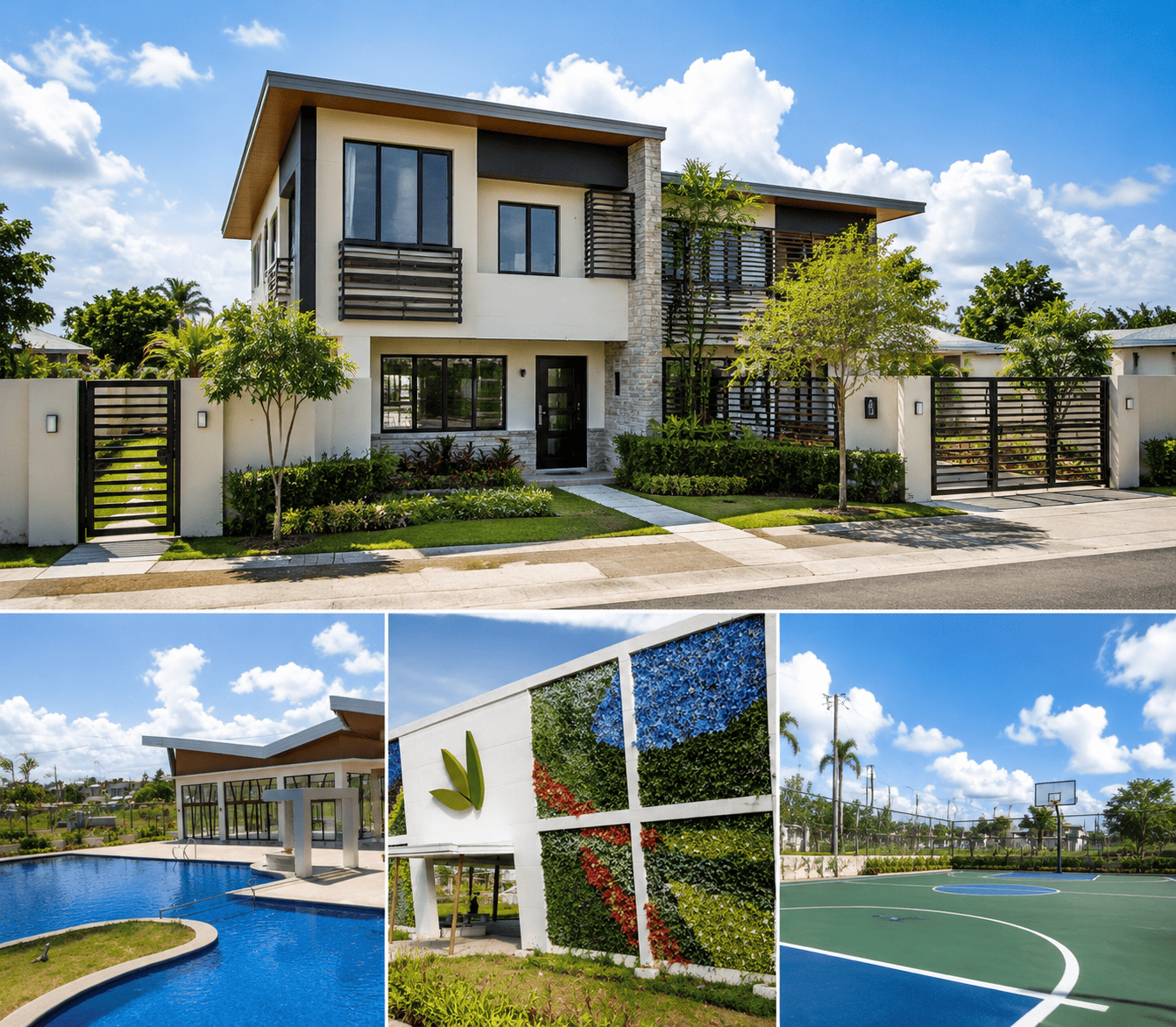 Luxa Vacation House pool and basketball court — outdoor event space