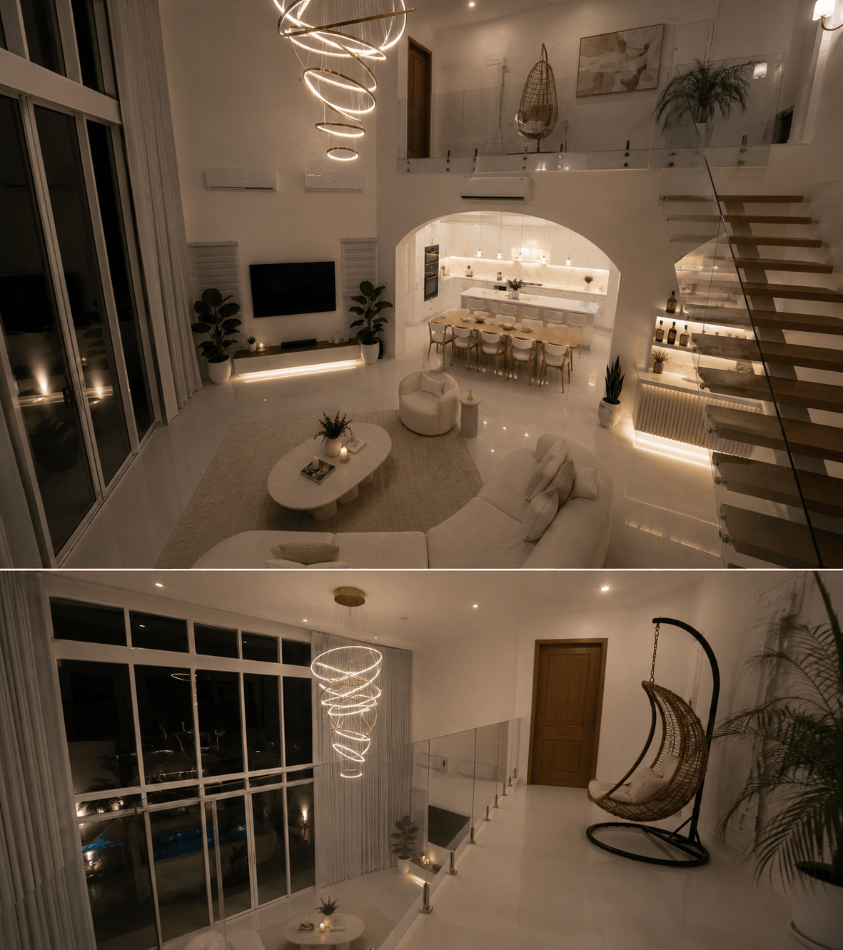 Luxa Villa Tagaytay indoor evening atmosphere — celebrations and gatherings